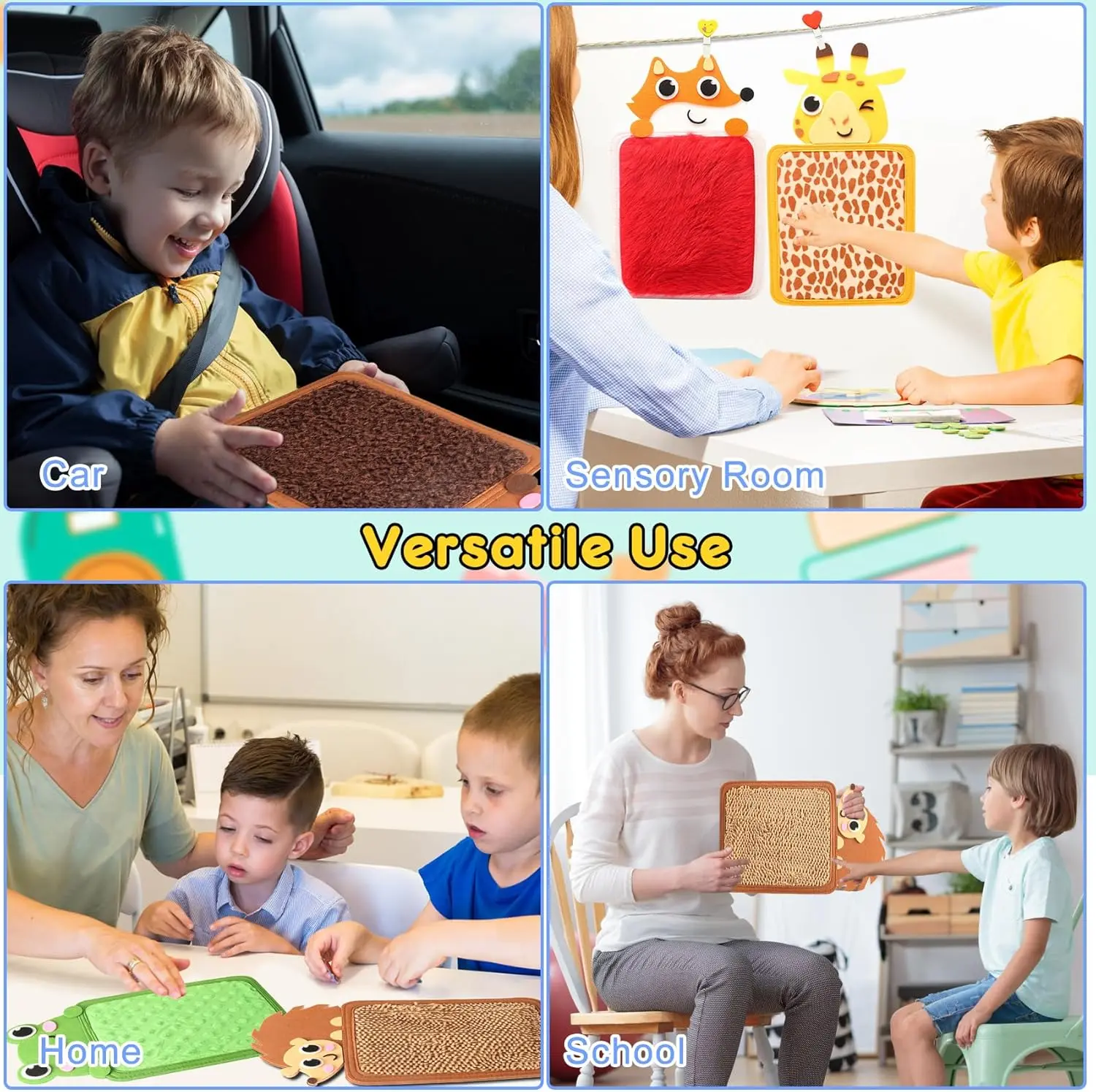 Sensory Tactile Math Developmental Education Toy Montessori Busy Board Life Skills Fine Motor Learning Activities Toys for Kids