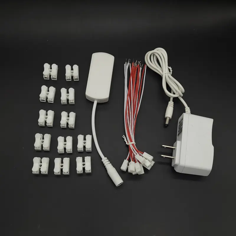3v/12v AC/DC Adapter Power Supply with 12 Ports Output 3v/12v DC  Railway Layout/railroad Layout/train Layout Diorama EU/US/US