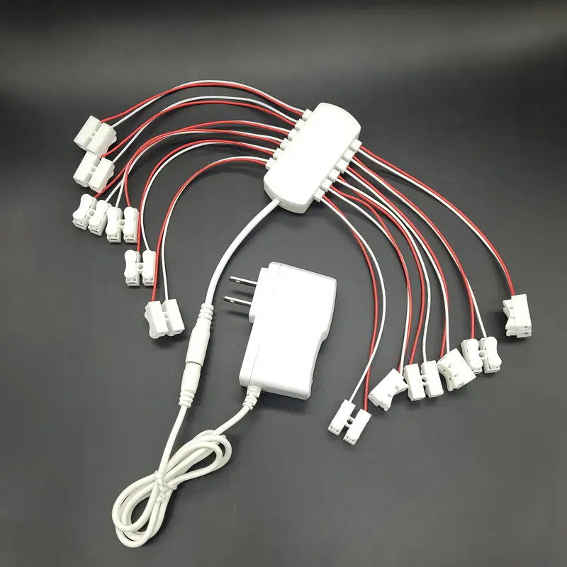 3v/12v AC/DC Adapter Power Supply with 12 Ports Output 3v/12v DC  Railway Layout/railroad Layout/train Layout Diorama EU/US/US