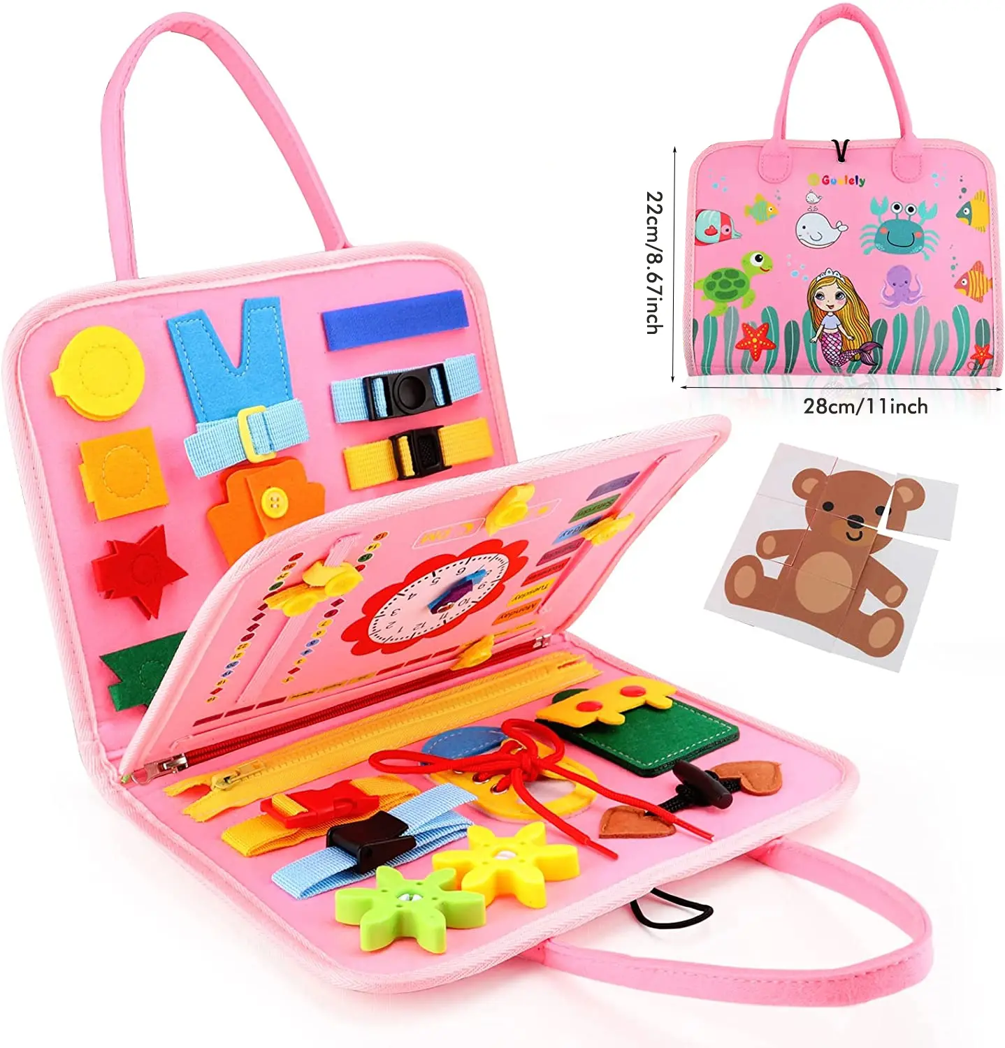 Sensory Tactile Math Developmental Education Toy Montessori Busy Board Life Skills Fine Motor Learning Activities Toys for Kids
