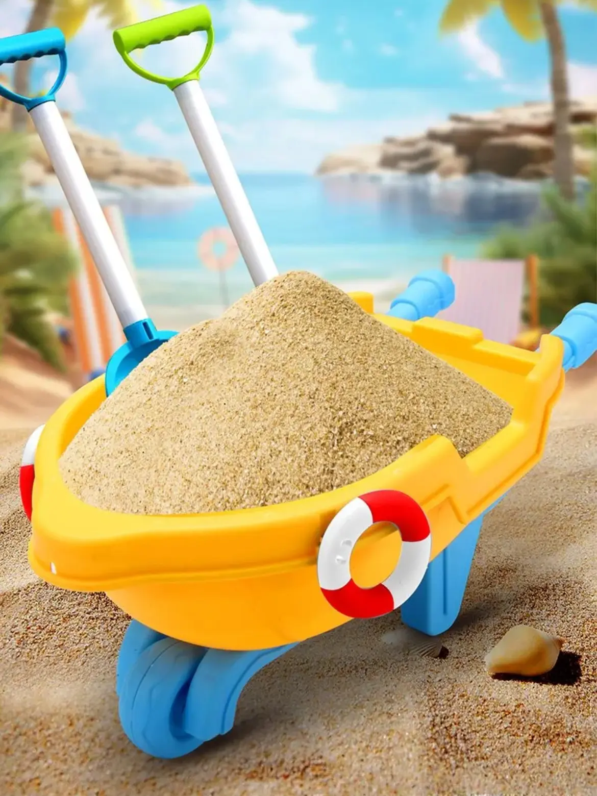 Children summer beach Toys Set for Kids Toddlers Girls Outdoor Sand Bucket Shovels Set Sand Molds Tools Travel Sand glass Toys