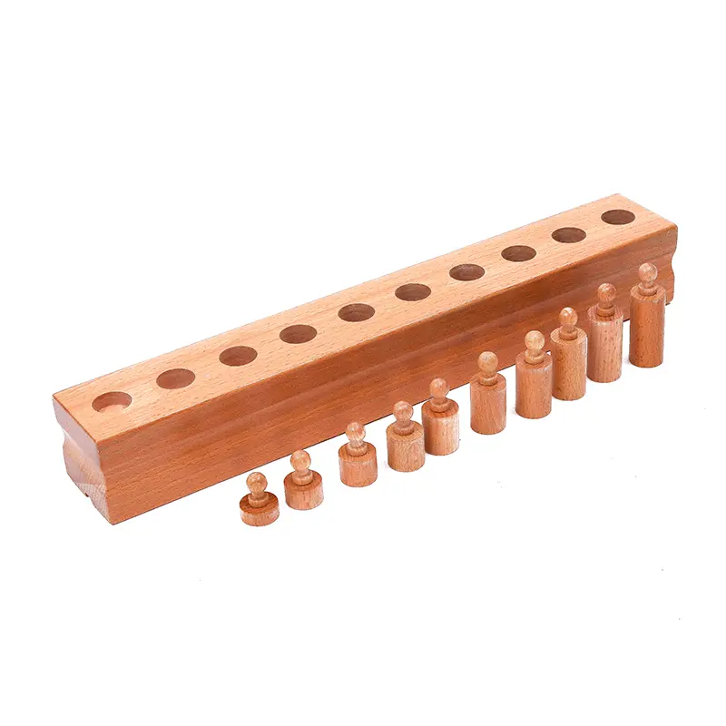 Cylinder Block Set Montessori Sensory Materials for Kids Visual Sense Experience Early Educational Equipment Learning Activities