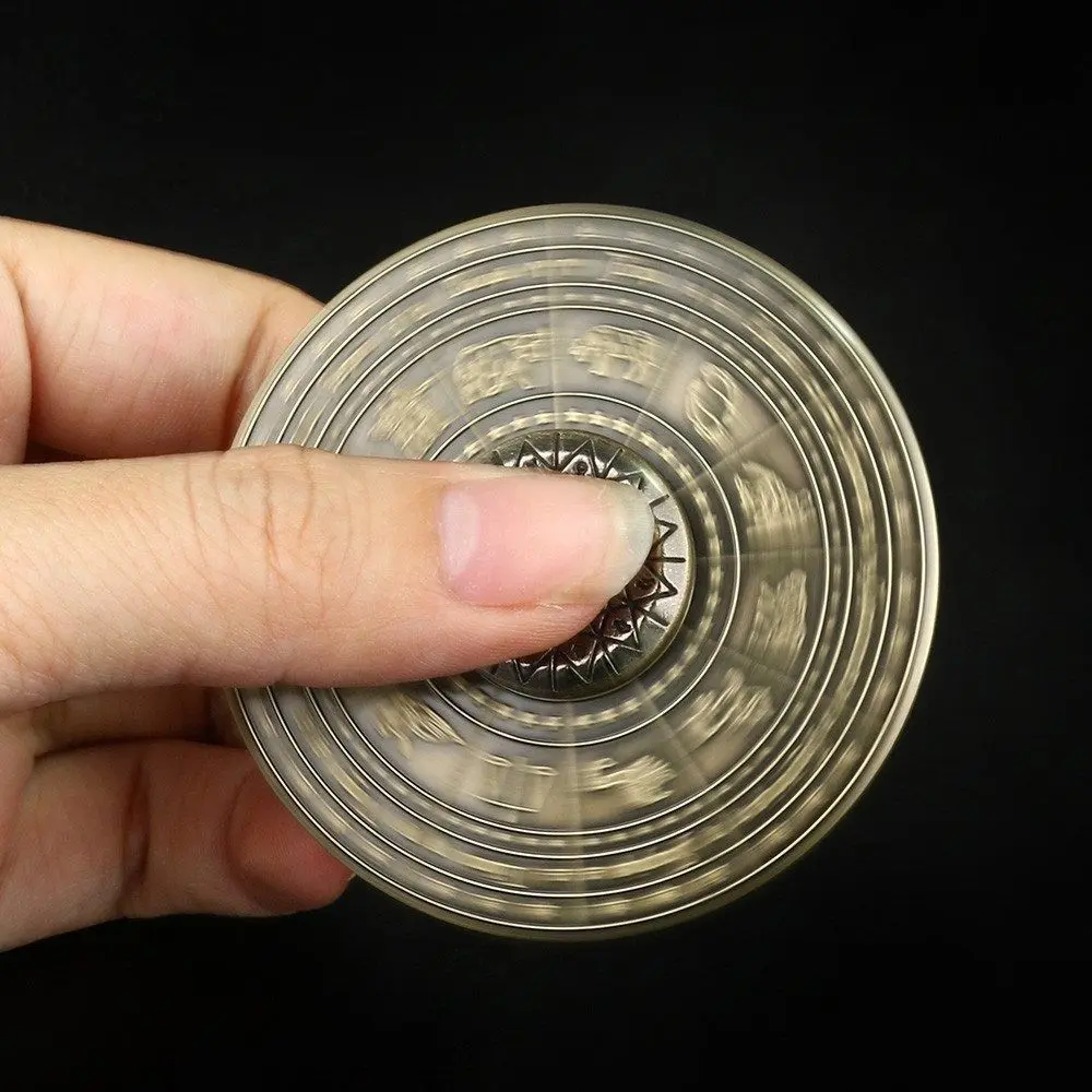 Destiny Compass Astrolabe Fidget Spinner Constellations Smooth Zodiac Signs Fidget Spinner Rotating ADHD Metal Finger Toy Adult