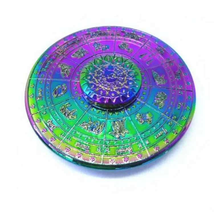 Destiny Compass Astrolabe Fidget Spinner Constellations Smooth Zodiac Signs Fidget Spinner Rotating ADHD Metal Finger Toy Adult