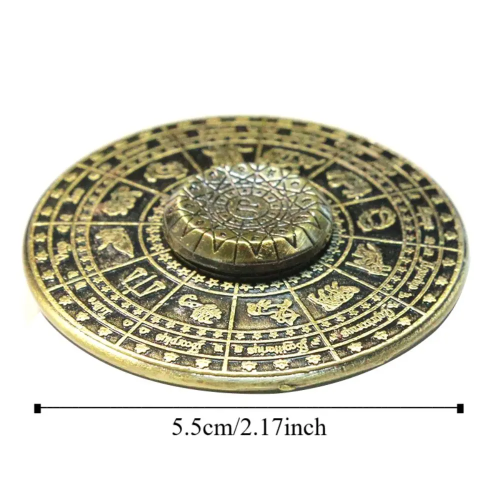 Destiny Compass Astrolabe Fidget Spinner Constellations Smooth Zodiac Signs Fidget Spinner Rotating ADHD Metal Finger Toy Adult