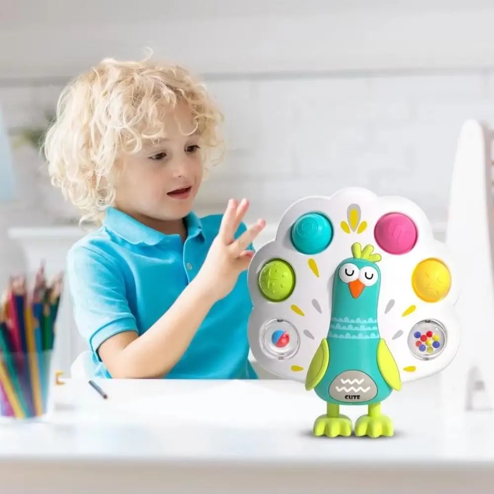 Button Play Toys Sensory Push Toy Finger Training Montessori Multi Textured Press Toy Logical Thinking Sound