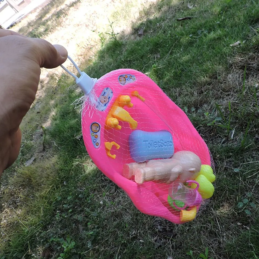 Realistic Baby Doll Bath Toys with Bathtub Little Newborn Doll Bath Set Water Floating Soap Duck Bottle Shower Toy Kids Toy