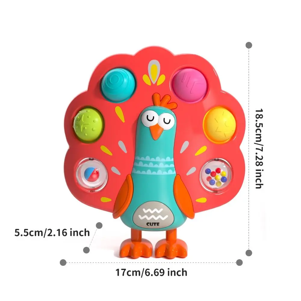 Button Play Toys Sensory Push Toy Finger Training Montessori Multi Textured Press Toy Logical Thinking Sound