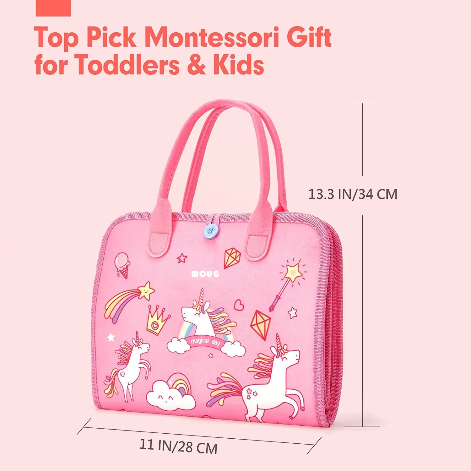 Montessori Toy Busy Board Sensory Activity Toy for Preschool Kids Life Skills Learning Board for Toddlers Travel Toy Gifts