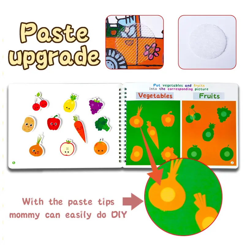Quiet Busy Book Montessori Toys for Toddler Preschool Activity Binder Busy Board Autism Early Educational Learning Toys For Baby