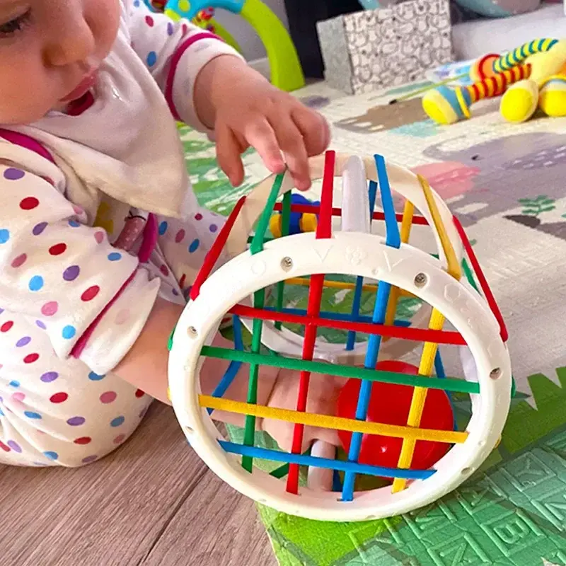 Montessori Baby Toys Stack Pull Blocks Games 0-12 Months Color Shade Sensory Development Learning Educational Toys Babies Infant