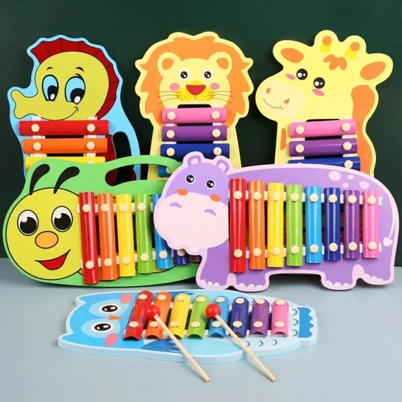 Montessori Wooden Toys Kids 3D Wooden Puzzles Early Learning Games Toys Educational Wooden Toys For Children 3-6Years