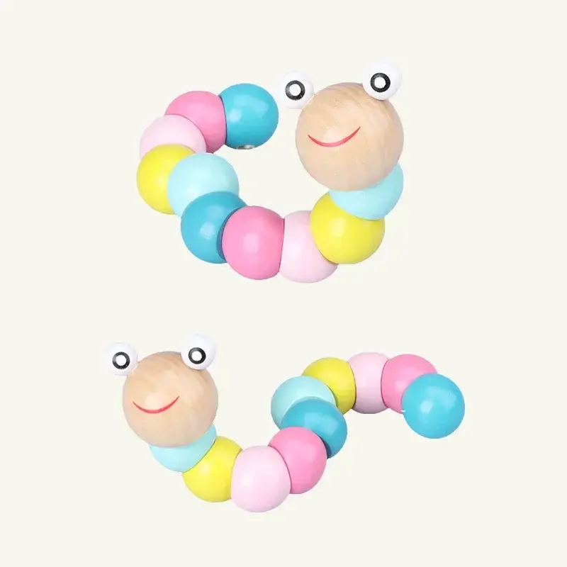 Juguete educativo Montessori en 3D para bebé, bloques de madera coloridos para aprendizaje infantil, regalo de Navidad