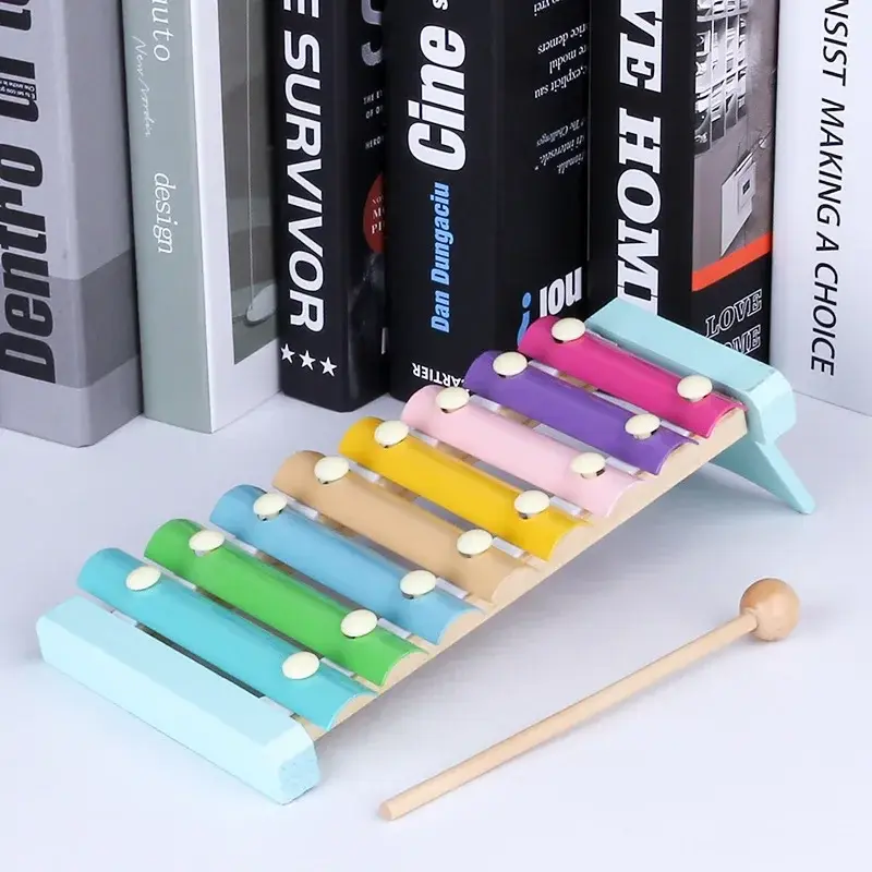 Juguete educativo Montessori en 3D para bebé, bloques de madera coloridos para aprendizaje infantil, regalo de Navidad