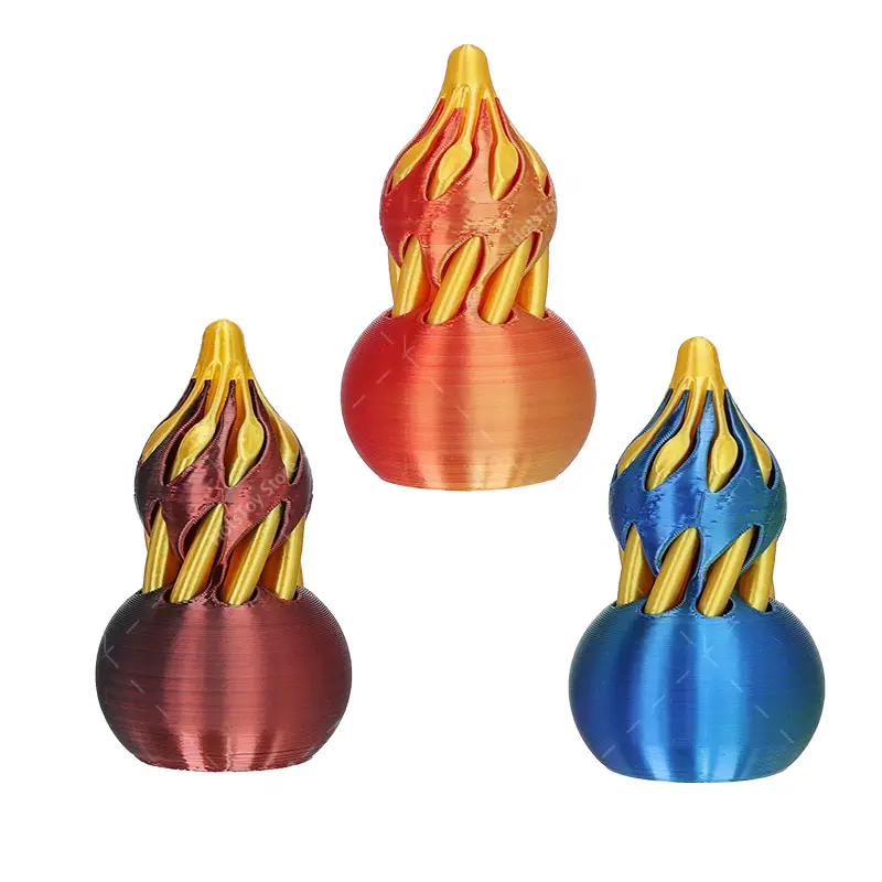 New 3D Printed Spiral Cone Toy Impossible Pyramid Gourd Santa Hat Passthrough Sculpture Mini Vortex Thread Illusion Fidget Toy