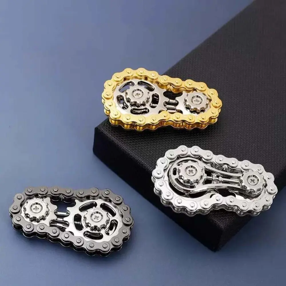 EDC Spinner Sprocket Fidget Spinner Antistress Anxiety Metal Bike Chain Flywheel Fingertip Gyro Stress Relief Durable
