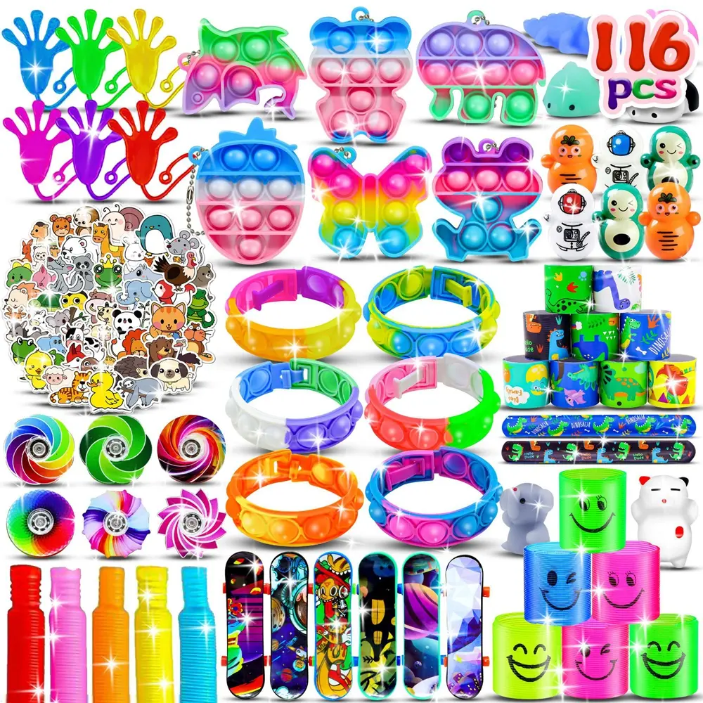 Fidget Toys Pack Stuffers for Party Favors Autism Sensory Toys Stress Autistic ADHD Anxiety Carnival Treasure Classroom Prizes