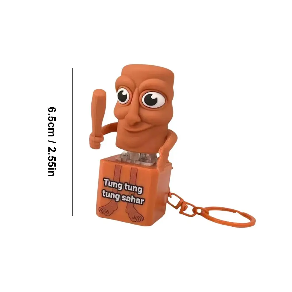 Tung Tung Tung Sahur Stickman Desktop Ornament Model Creative Quirky Press And Light Up Stress Relieving Toys Ornaments 2025 New