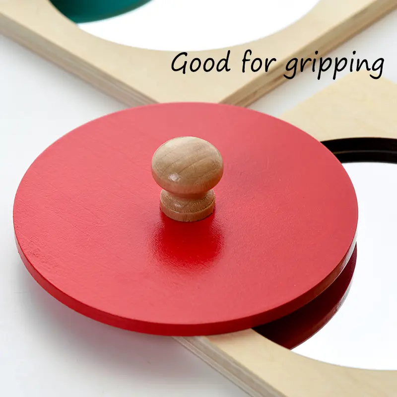 Children Montessori Mirror Puzzle Busy Board Sensory Toys Early Educational Wooden Toy For Toddler Preschool Teaching Aids Gifts