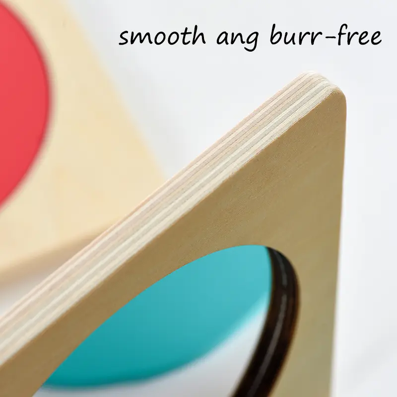 Children Montessori Mirror Puzzle Busy Board Sensory Toys Early Educational Wooden Toy For Toddler Preschool Teaching Aids Gifts