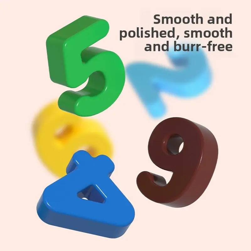 Montessori Counting Stacking and Mathematical Sorting Game Digital Block Puzzle Cognitive Educational Toy Gift for Toddlers