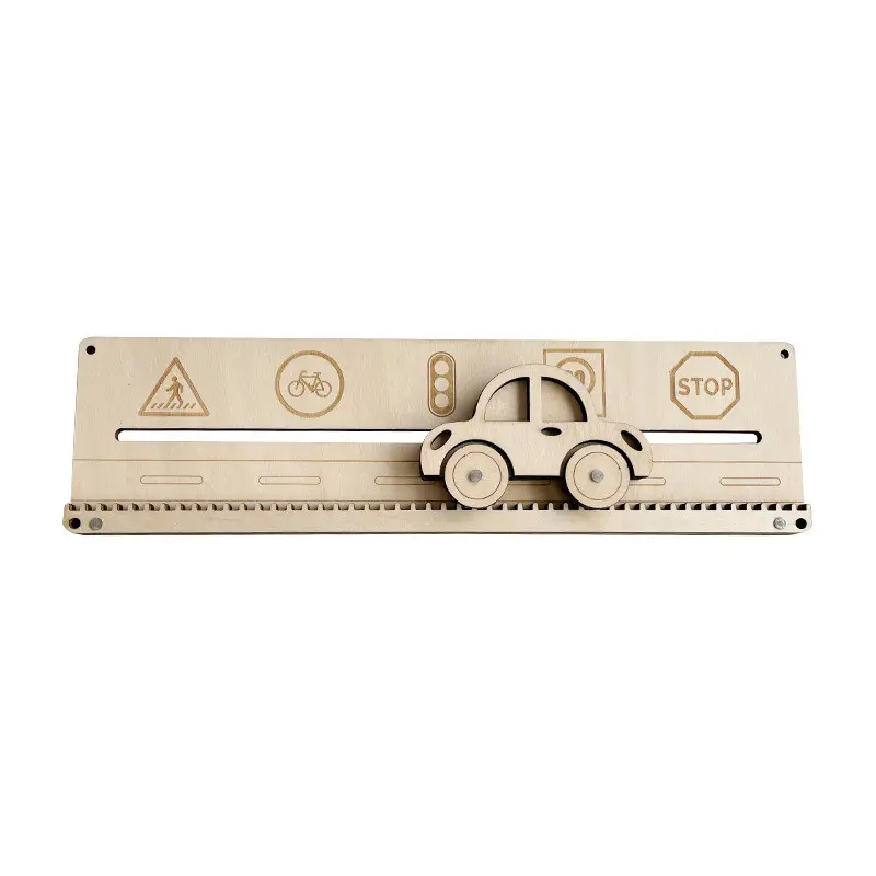 DIY Montessori Busy Board Montessori Accessories Paired Unlocking Turntable Zipper Shape Abacus Wooden Board Educational Toy