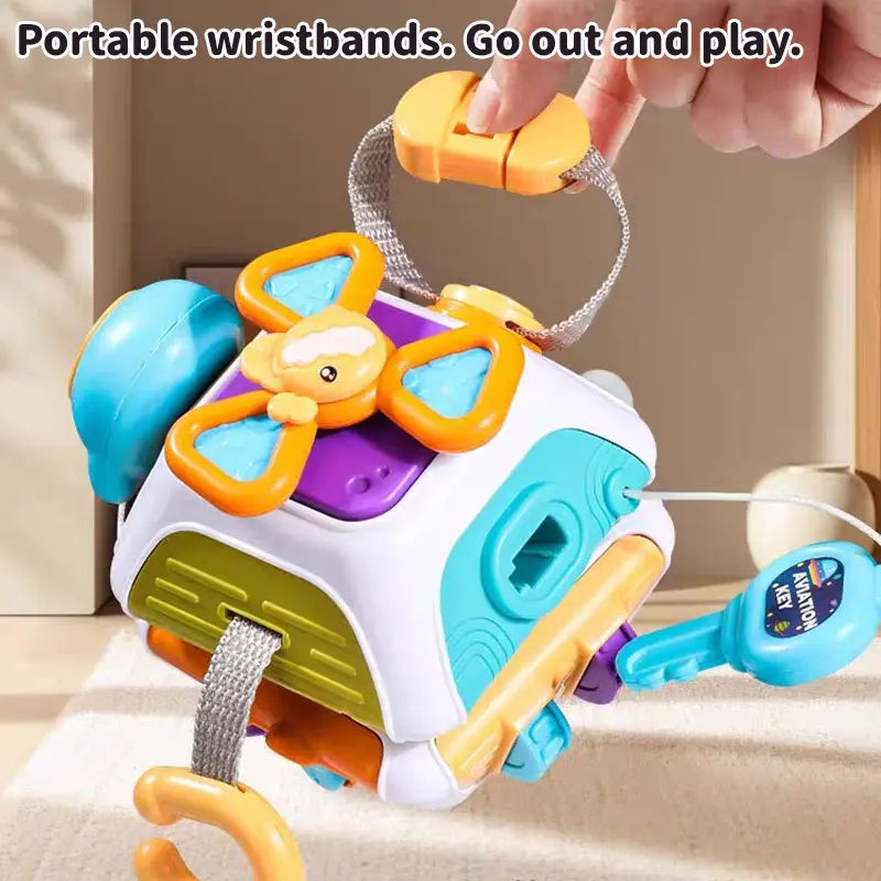 Montessori Children Puzzle Early Education Toy Busy Hand Grasping Ball Toy Baby Placation Toy Hand Eye Coordinate Train Toy Gift