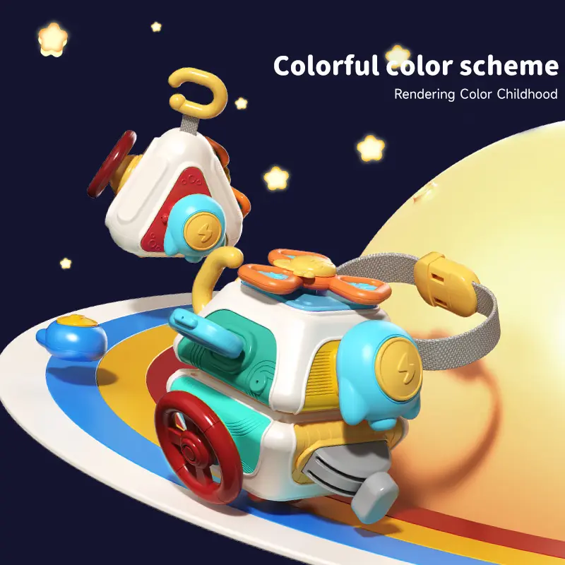 Montessori Children Puzzle Early Education Toy Busy Hand Grasping Ball Toy Baby Placation Toy Hand Eye Coordinate Train Toy Gift
