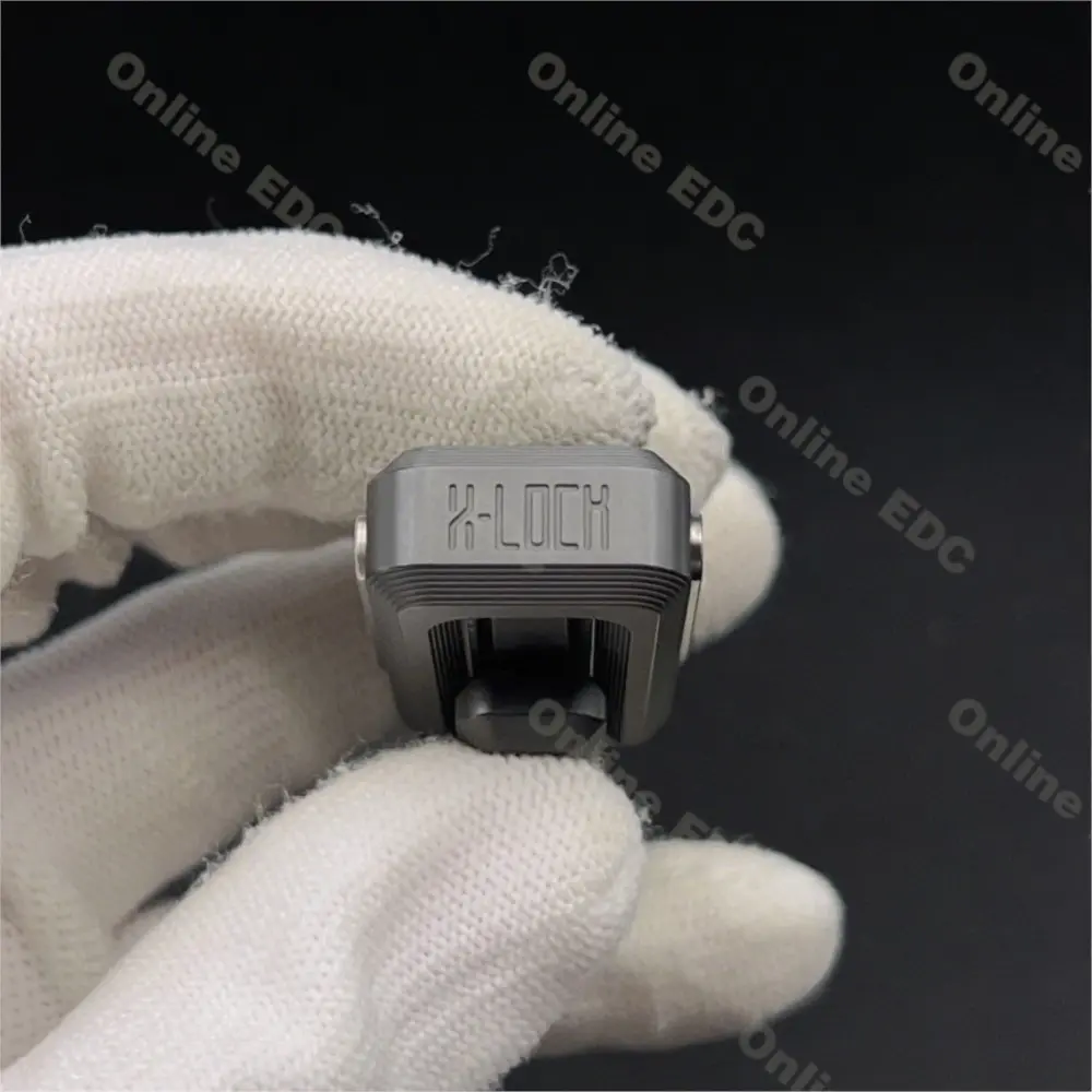Used EDC Toys LAUTIE Xlock 2.0 Zirconium Fidget Slider Stress Relief Toy Portable Office Desk Accessories Push Slider