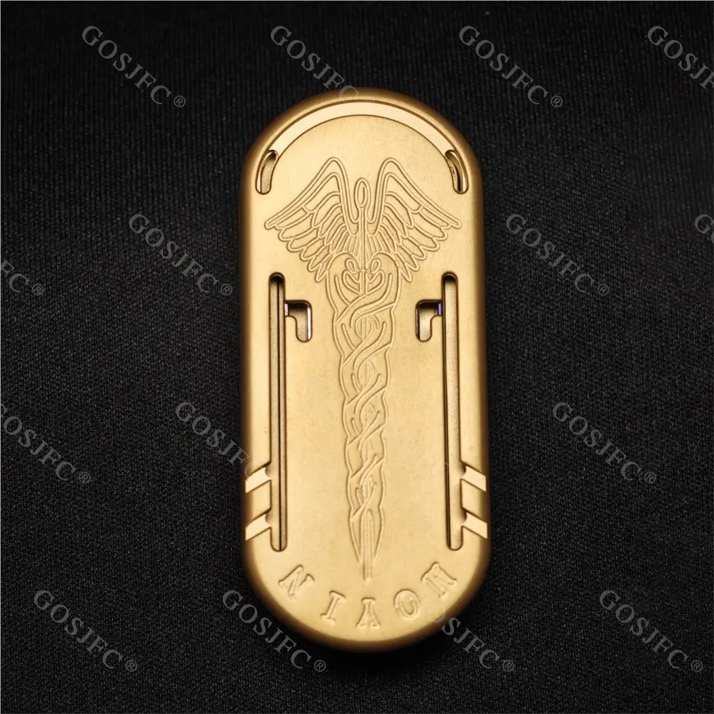 ZDEDC Mace Double Tuning Fork Fidget Slider Titanium Anxiety Toys Office Desk Accessories Push Slider Haptic Coin