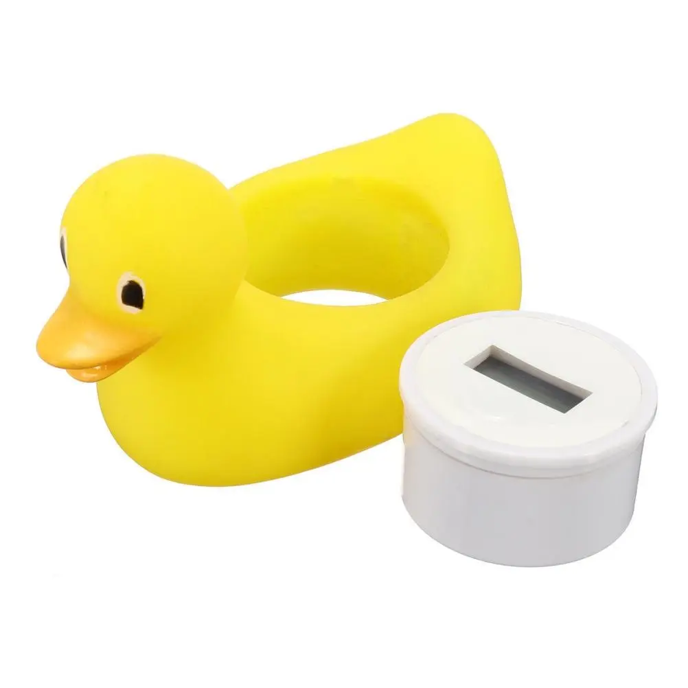Baby Bath Water Thermometer Duck Digital Room Shower LED Bathtub Alarm Timer Function Heat Indicator LCD Screen