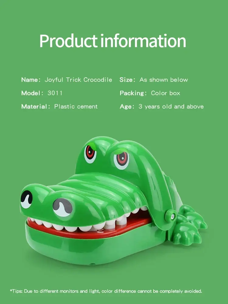 Crocodile Teeth Toys Children's Crocodile Bites Fingers Reaction Training Novelty Children's Lucky Game Trick Decompression Toy