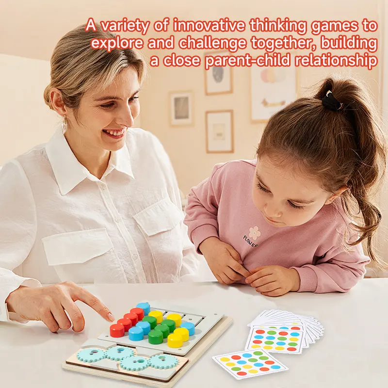 Montessori Wooden Toys Children Color Shape Matching Cognition Learning Game Toys Training Activity Hand-eye Coordination Toys