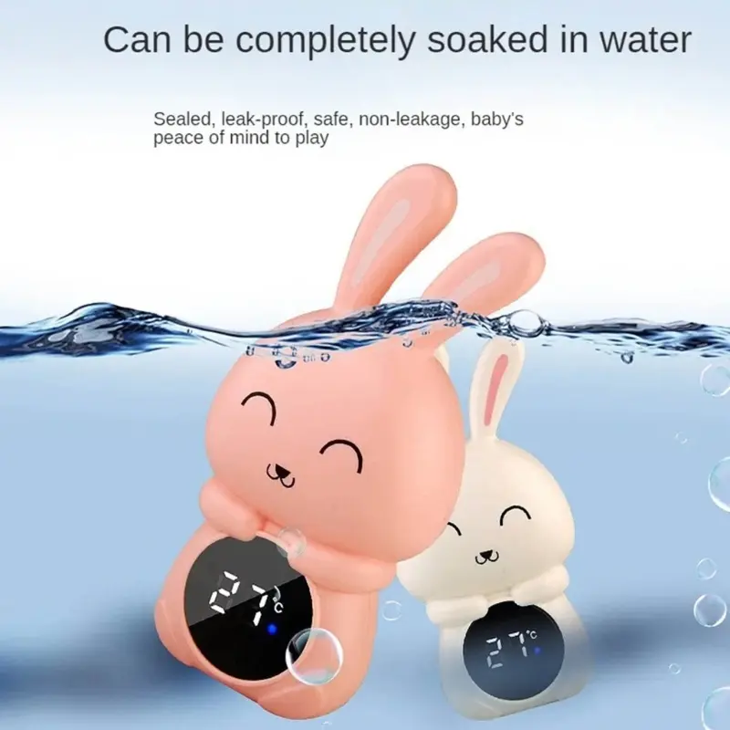 Baby Bath Thermometer Cartoon Digital LED Display Thermometer Water Temperature Meter Safety Bath Toy Floating Toy