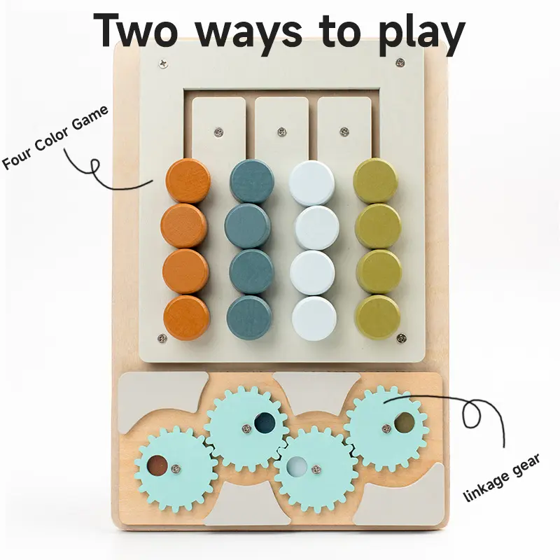 Montessori Wooden Toys Children Color Shape Matching Cognition Learning Game Toys Training Activity Hand-eye Coordination Toys