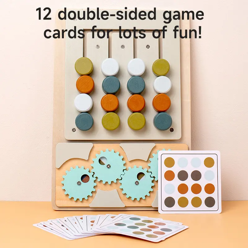 Montessori Wooden Toys Children Color Shape Matching Cognition Learning Game Toys Training Activity Hand-eye Coordination Toys