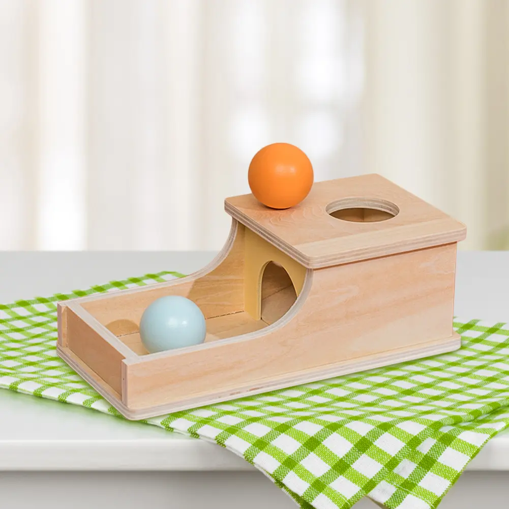 Wooden Object Target Box Montessori Matching Blocks Learning Early Educational Toys Puzzle Games for Toddler