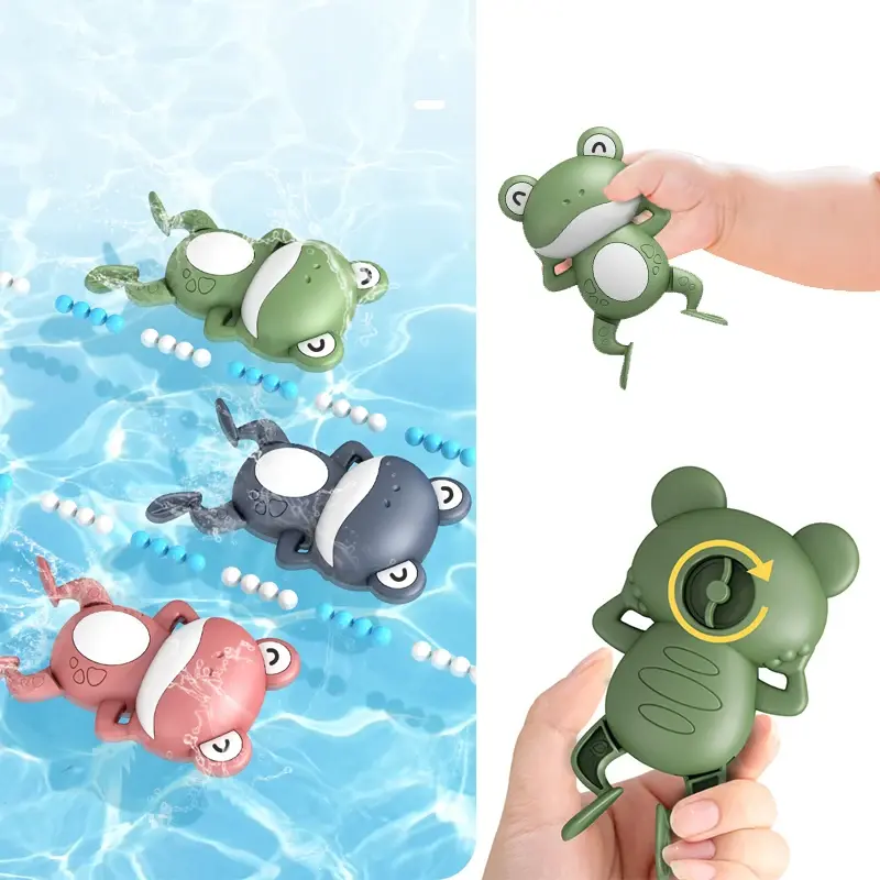 Baby bath toys for children water play small yellow duck swimming baby kids play with water duckling small turtle boys and girls
