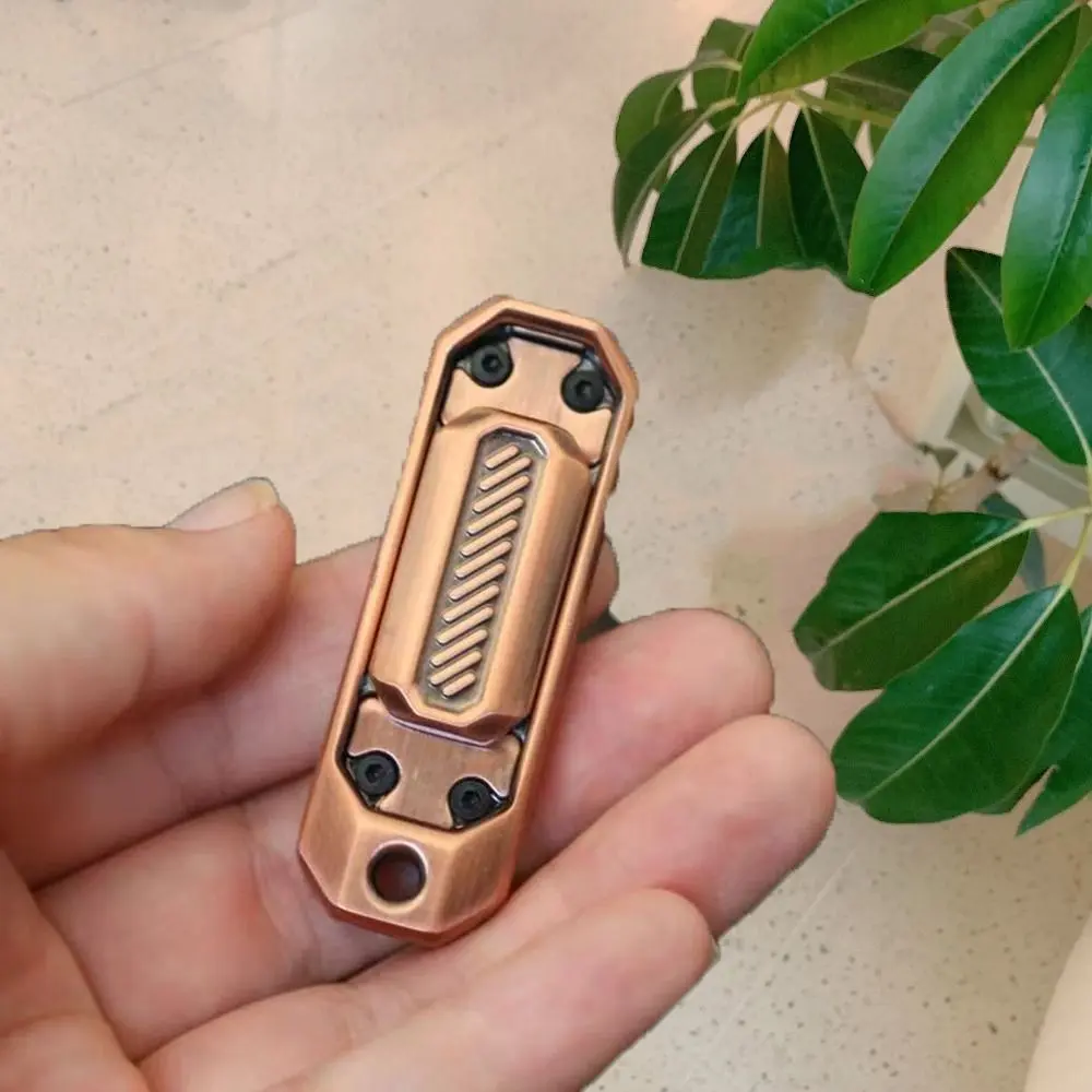 Fingertip Toys Push Slider Fidget Spinner Fidget Alloy Fingertip Metal 2 in 1 Finger Toy Christmas Gifts