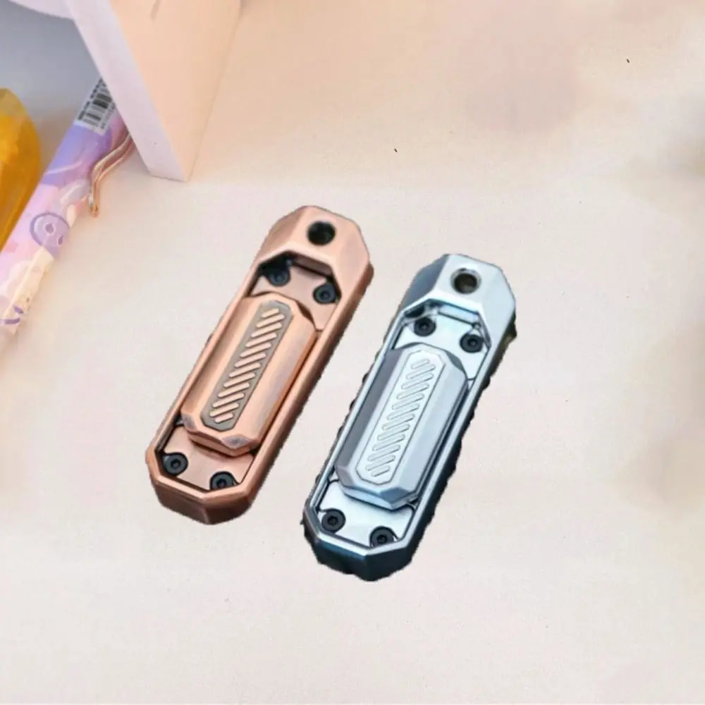 Fingertip Toys Push Slider Fidget Spinner Fidget Alloy Fingertip Metal 2 in 1 Finger Toy Christmas Gifts