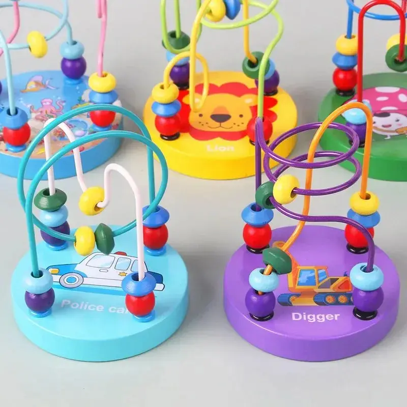 Educational toys for children under one year old-Montessori maze/finger game, used to develop fine motor skills 12x9x9 cm, used