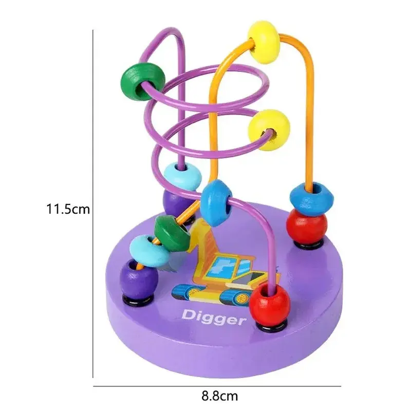 Educational toys for children under one year old-Montessori maze/finger game, used to develop fine motor skills 12x9x9 cm, used