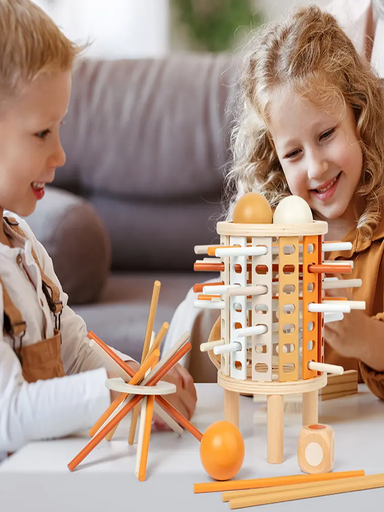 Baby Sensory Fine Motor Skills Toy Sticks Counting Toy Educational Montessori Board Game for 3+ Years Old with Sticks Dice