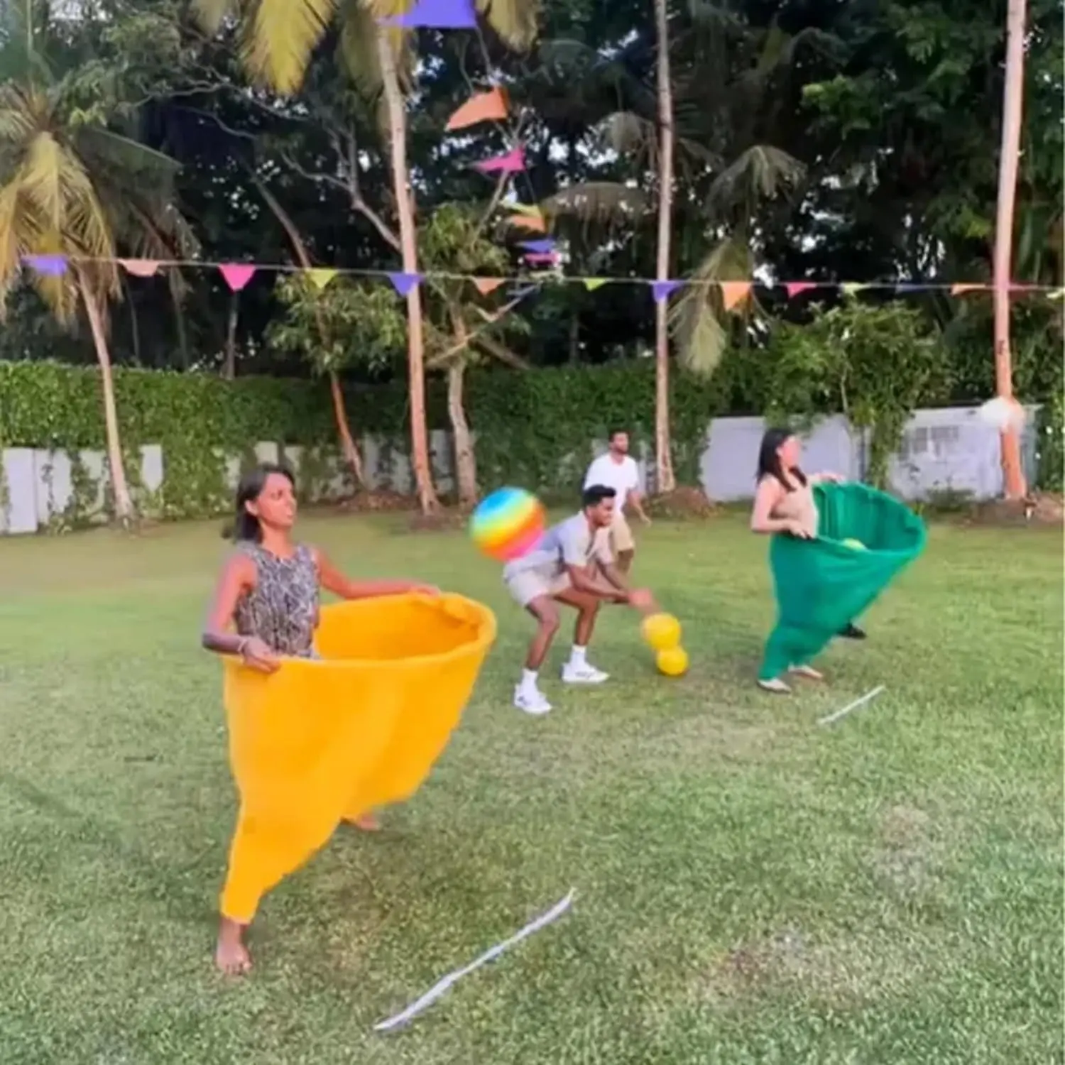 Granny Pants Party Rush Yard Game! The Ultimate Backyard Party Game! Funny Games Parent Child Pitching Game Props And Toys