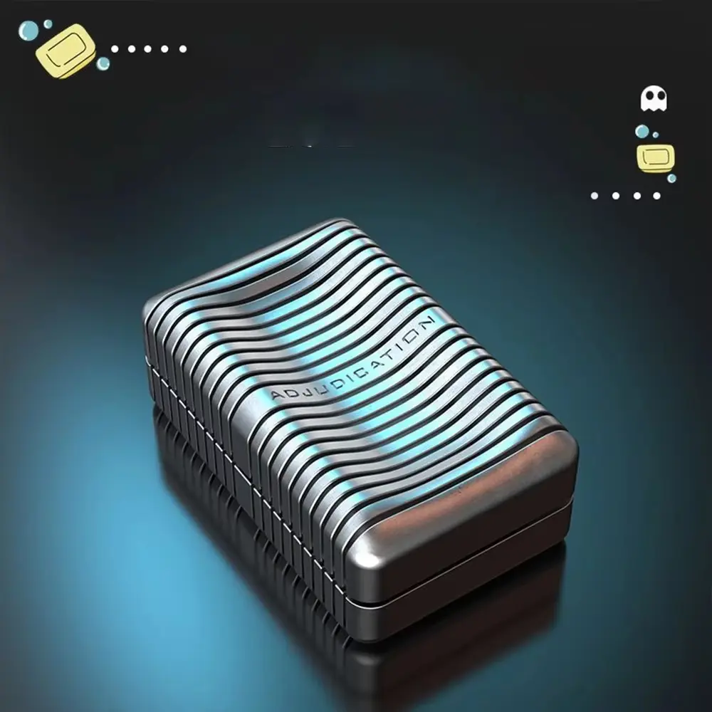 1PC Edc Fidget Slider Rotating Metal Soap Anti Pressure Sensory Toy Tdah Focal Table Toy with Soft Magnetic Slider