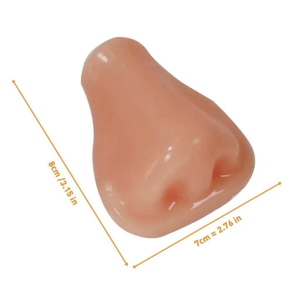 Funny Human Nose Shape Squeeze Toys Super Soft Simulated Nose Pinching Toy Creative Stress Relief Toy Prank Nose Game for kids