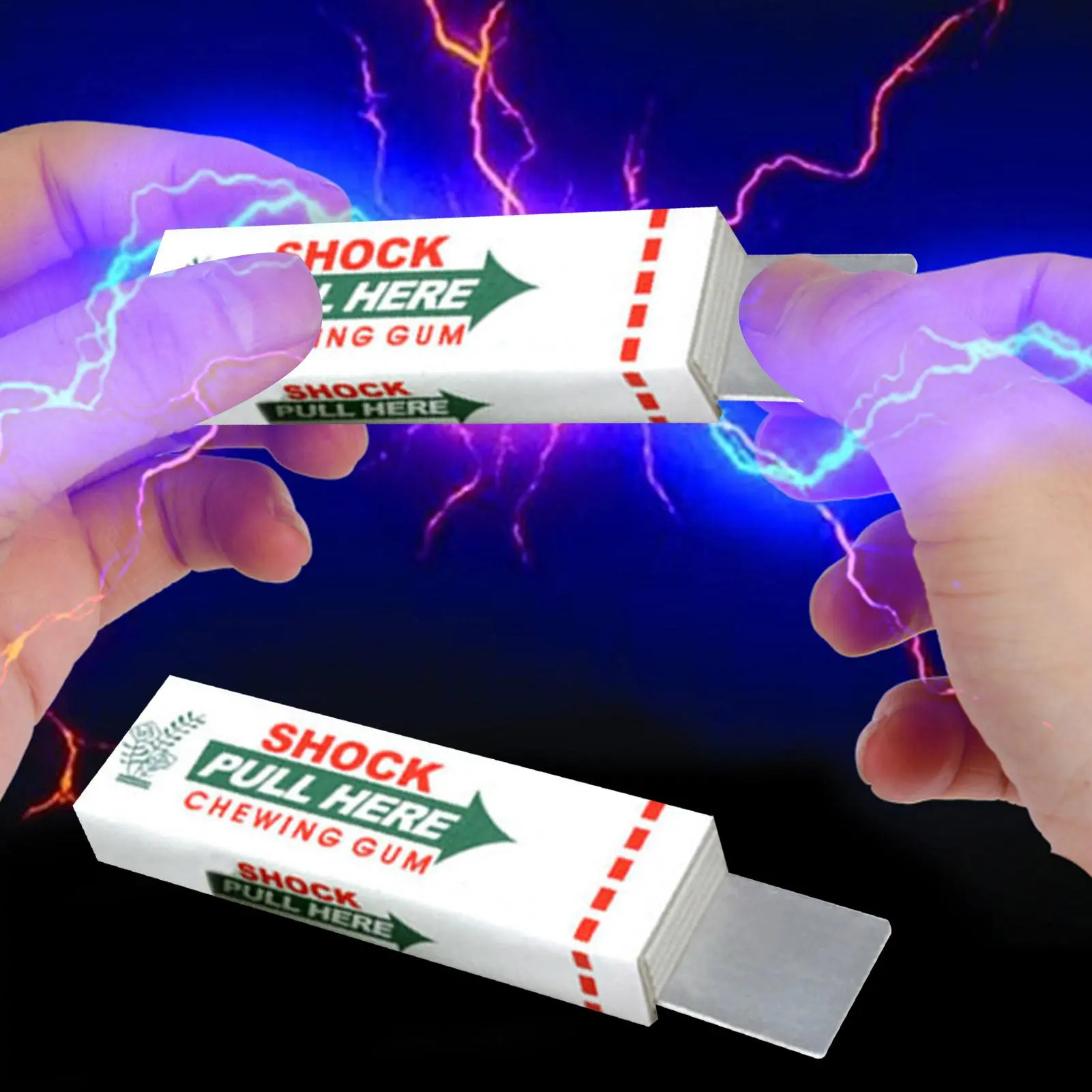 1PCS NEW Electric Shock Chewing Gum And Magic Prank Toy For Street Jokes Easy Comedy Holiday Party Supplies For April Fool's Day