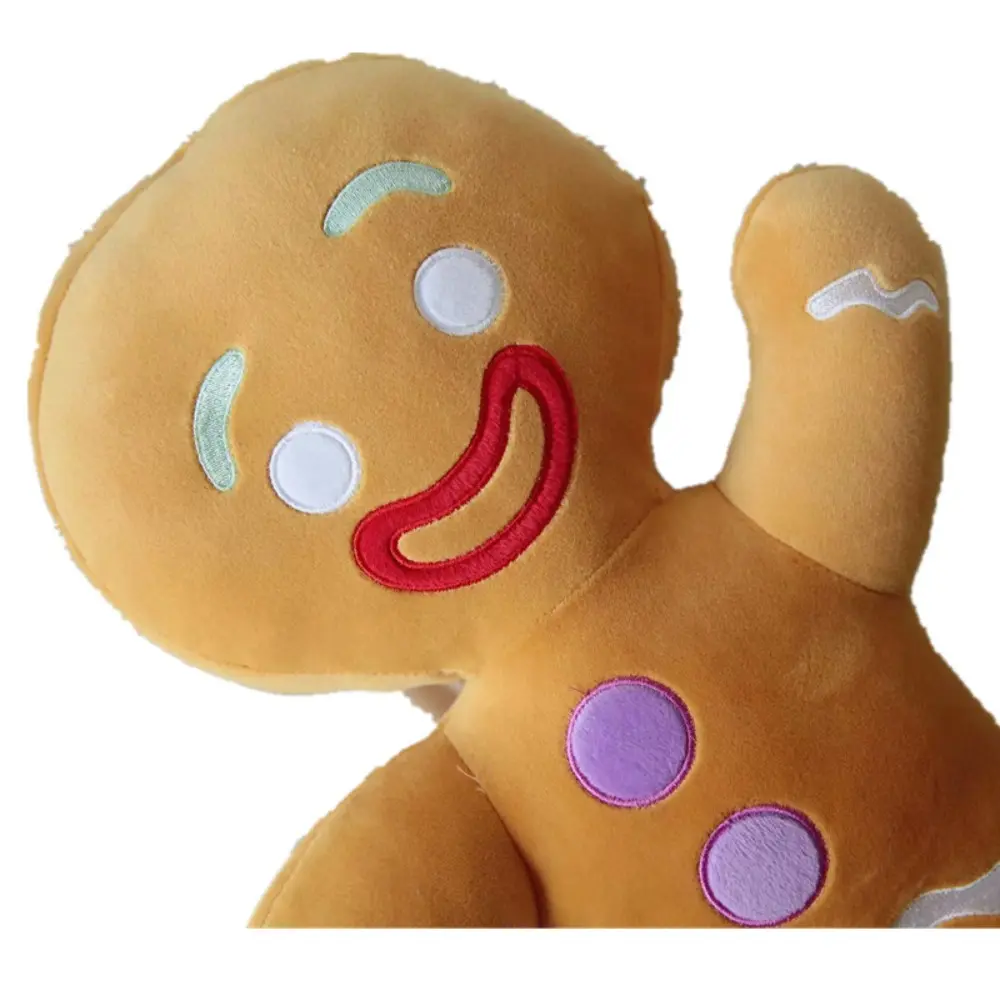Gingerbread Man Plush Doll Sofa Decoration Cute Cookie Man Filled Soft Doll Toy Key Chain Soft Pendant Gifts Room Decoration