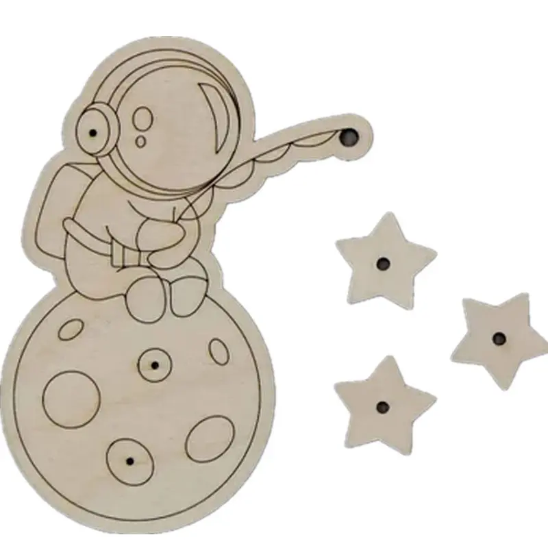 Montessori Busy Board Accessories Wooden Toys Dinosaur Zipper Planet Unlock Educational Toy Early Educations Training Toy Gifts