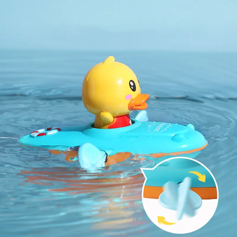 1 Pc Little Yellow Duck Kayak Toy Swimming Pool Bathroom Toy Baby Bath Toys Игрушки Для Детей Іграшки Для Вани Patito De Hule